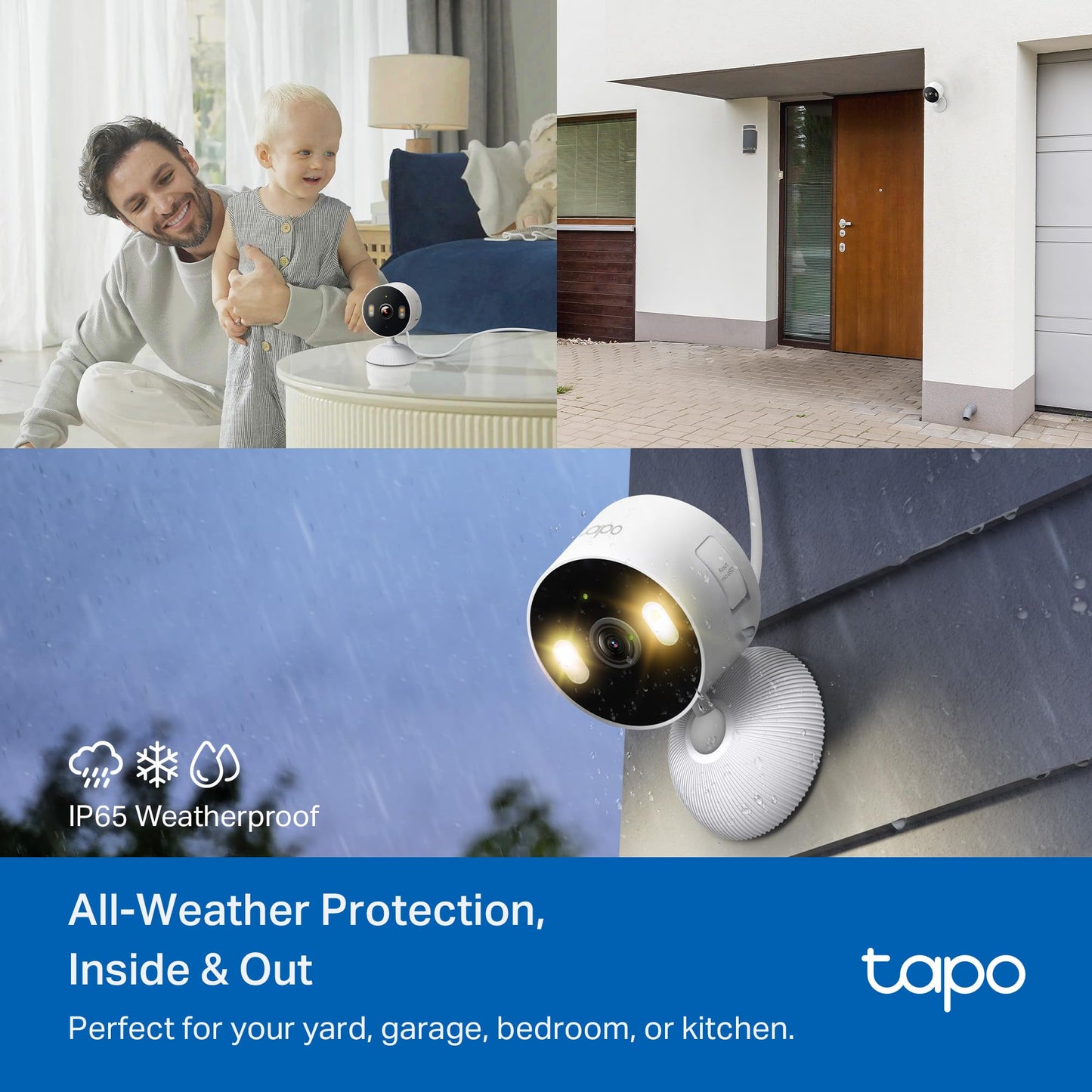 Tapo 1080P Indoor Wired Security Camera - Works as a Baby Monitor & Pet Camera, Motion Detection, 2-Way Audio, Siren, Night Vision, Subscription-Free Local Storage or Optional Cloud, C101