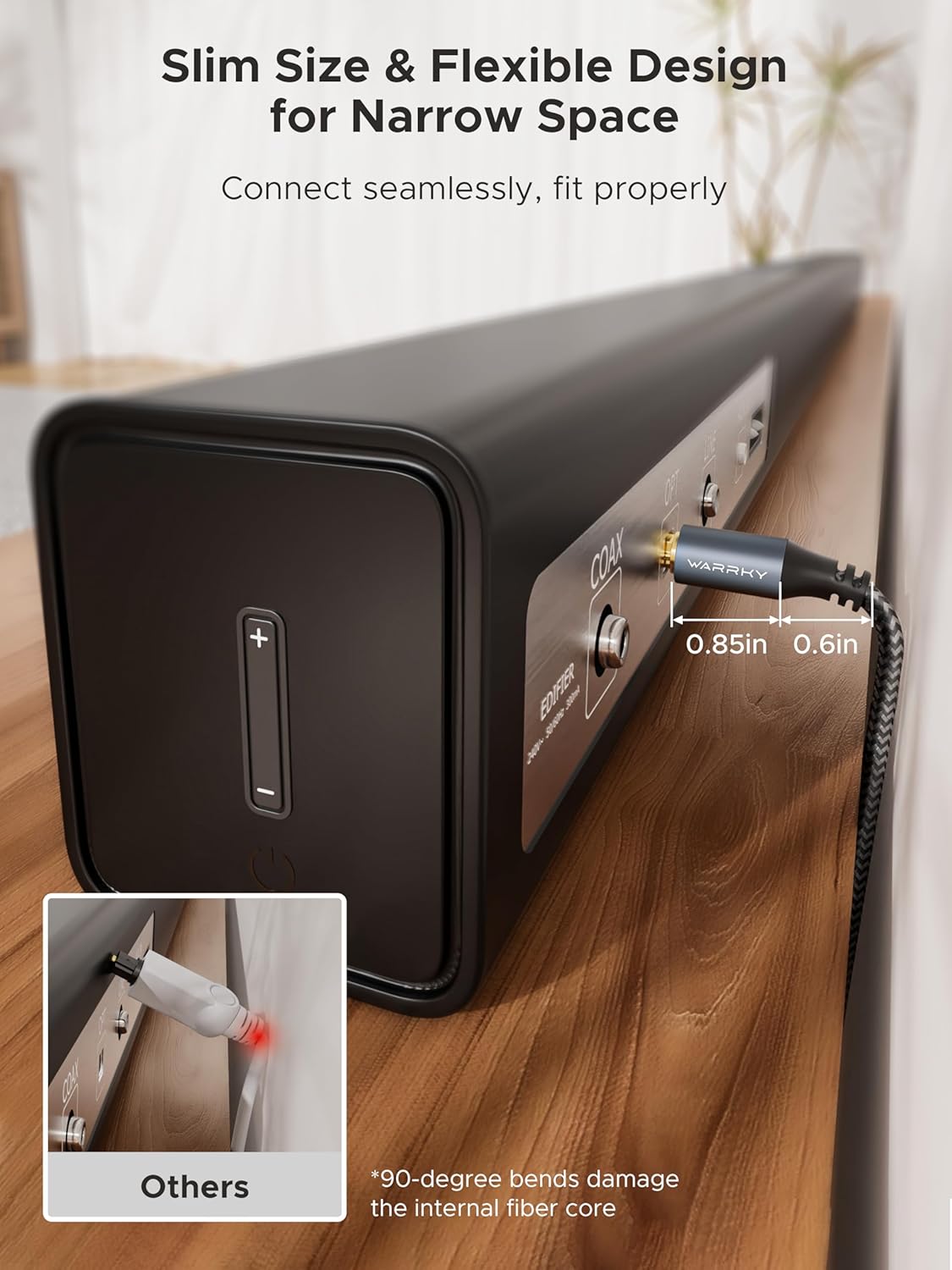 WARRKY Optical Audio Cable: Elevate Your Home Theater Experience