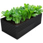 DIIYIV Galvanized Raised Garden Bed Kit Outdoor Patio,6x3x2ft Large Rectangular Metal Planter Boxes,Deep Root Box Planter for Gardening,Vegetables,Flowers,Herbs-Silver