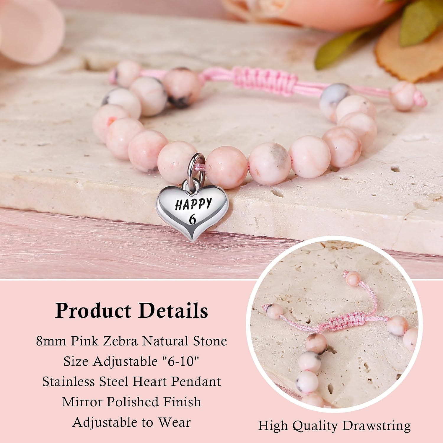 Sereney Birthday Gifts for Girls, Beaded Bracelets as 1/2 1 2 3 4 5 6 7 8 9 10 11 12 13 14 15 16 Year Old Birthday Gift, Adjustable Cross/Pearl Bracelet as Happy Birthday Gifts for Daughter