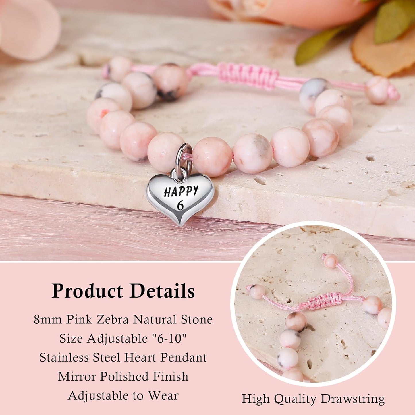 Sereney 6th Birthday Gift for Girls: A Thoughtful and Adjustable Beaded Bracelet