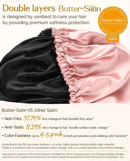 YANIBEST Silk Bonnet Satin Bonnet for Sleeping