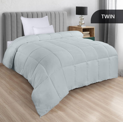 Utopia Bedding Steppbetten Queen-Größe, Ganzjahres-Bettdeckeneinlage, Daunenalternative Box-gesteppte Bettdecke mit Ecklaschen, Maschinenwaschbar (Weiß)