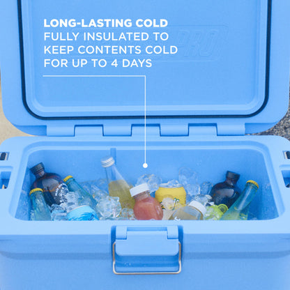 Coleman Pro Heavy-Duty 25qt Ultra-Light Premium Hard Cooler, Extra-Thick Insulation Keeps Ice up to 3 Days, 36-Can Capacity