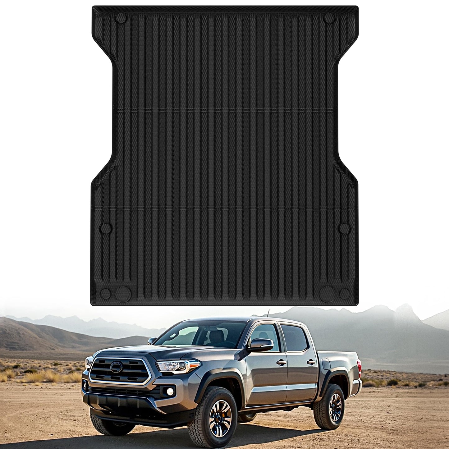 OEDRO Floor Mats Fit for Toyota Camry 2011-2007, Custom Fit Front & 2nd Row Floor Liner Set, TPE All Weather Protection Camry Car Mats, Black