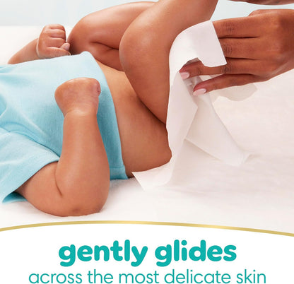 Pampers Swaddlers Disposable Baby Diapers Size 1, One Month Supply (198 Count) with Sensitive Water Based Baby Wipes 6X Pop-Top Packs (336 Count)