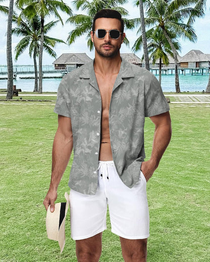 HMIYA Herren Hawaiihemden Kurzarm Button-Up Hemd Herren S-3XL