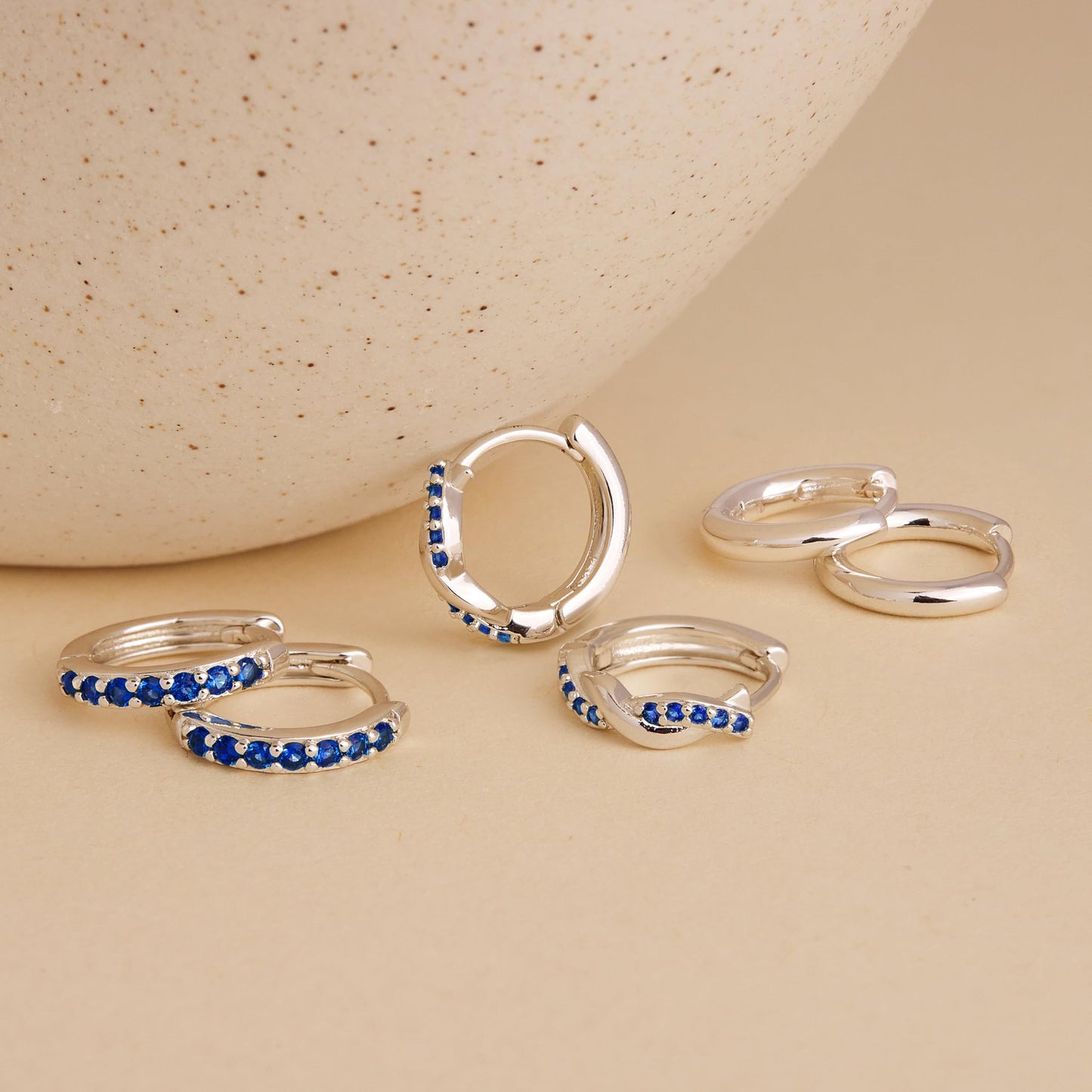 Inerney 14K Gold Plated Huggie Hoop Earrings for Women, Small Sterling Silver Earring Set Hypoallergenic Cartilage Helix Stacks, Mini Dainty Cute Trendy Birthstone Jewelry Gift for Multiple Piercings