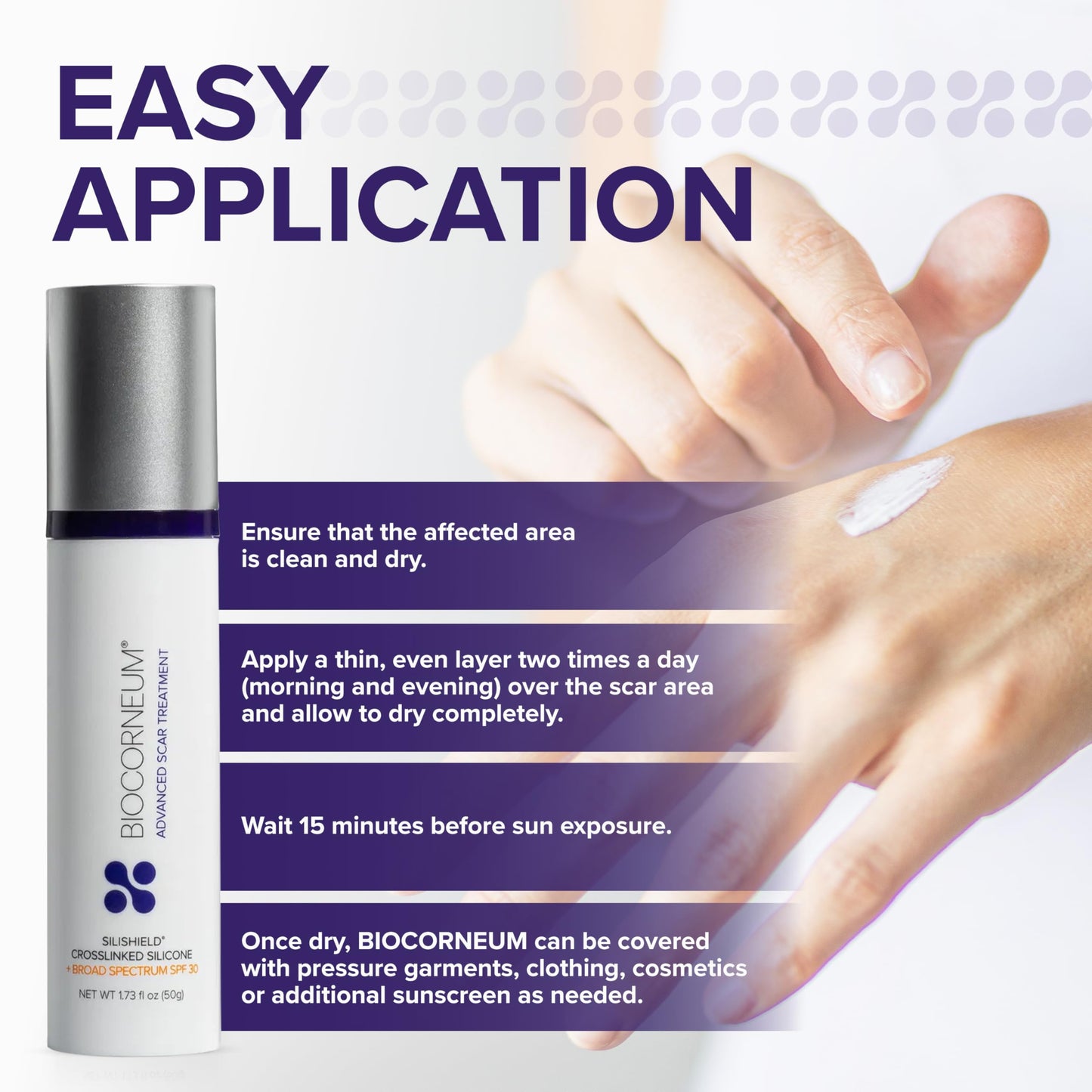 Advanced Scar Gel with Silishield® & SPF 30 50g – Silicone-Based, Water-Resistant, Fast-Drying Scar Cream for Surgical Scars, Burns & Injury – Made in USA, Safe for Kids 6+ – Surgeon Recommended
