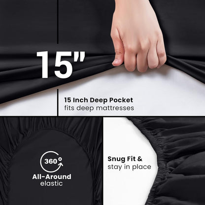 Utopia Bedding King Fitted Sheets - Soft, Durable, and Easy to Care For