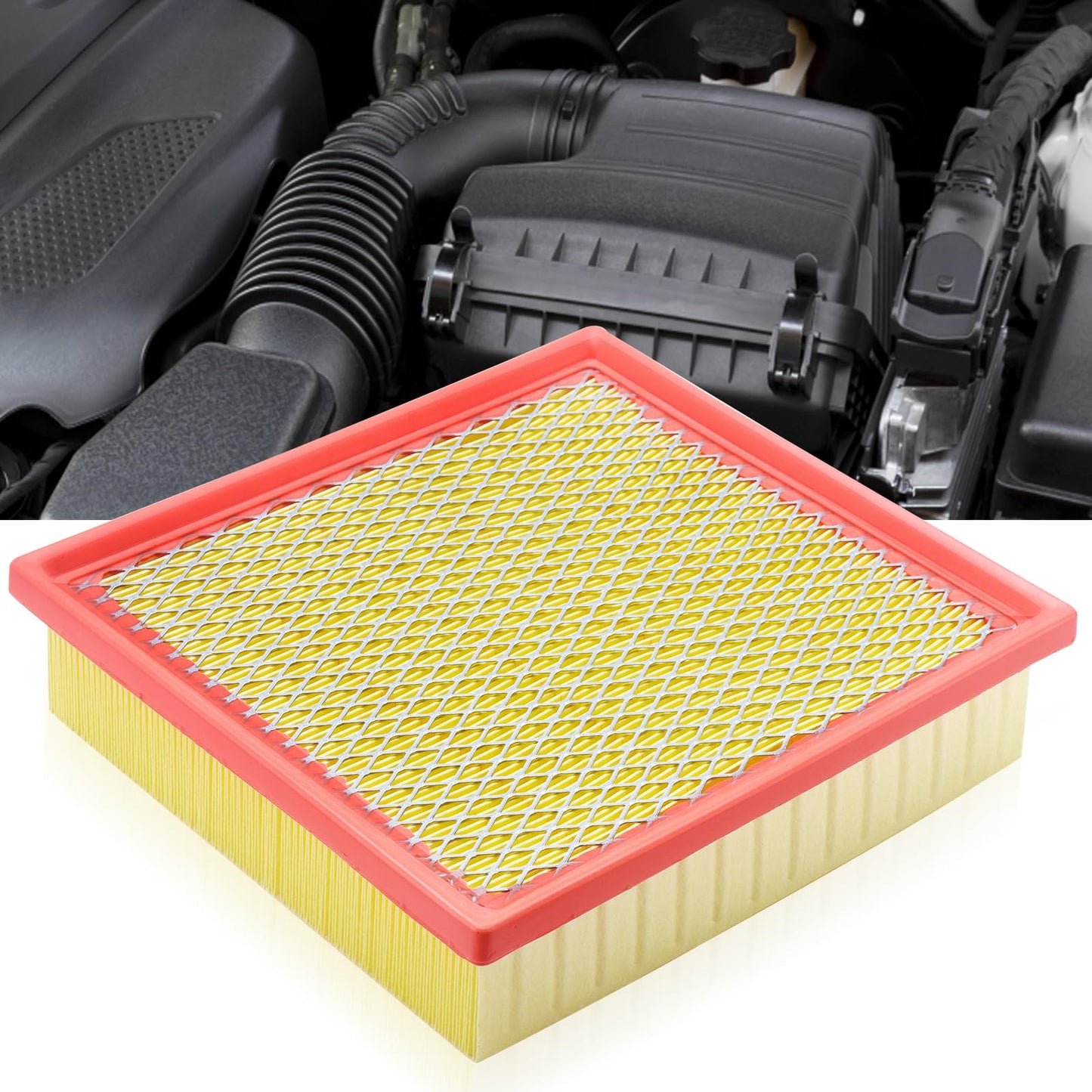 CA10262 Engine Air Filter Fit Ford Expedition/F150/F250/F350 (2007-2021) & Lincoln Navigator Replaces FA1883, 7C3Z9601A, A35642