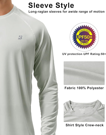 Roadbox Mens UPF 50+ UV Sun Protection Shirts