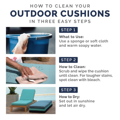 Arden 2-Pack Outdoor Patio Dining Chair Cushion, 20x44, Rain-Proof Seat Pad, Fade-Resistant Outdoor Cushion Black Cabana Stripe