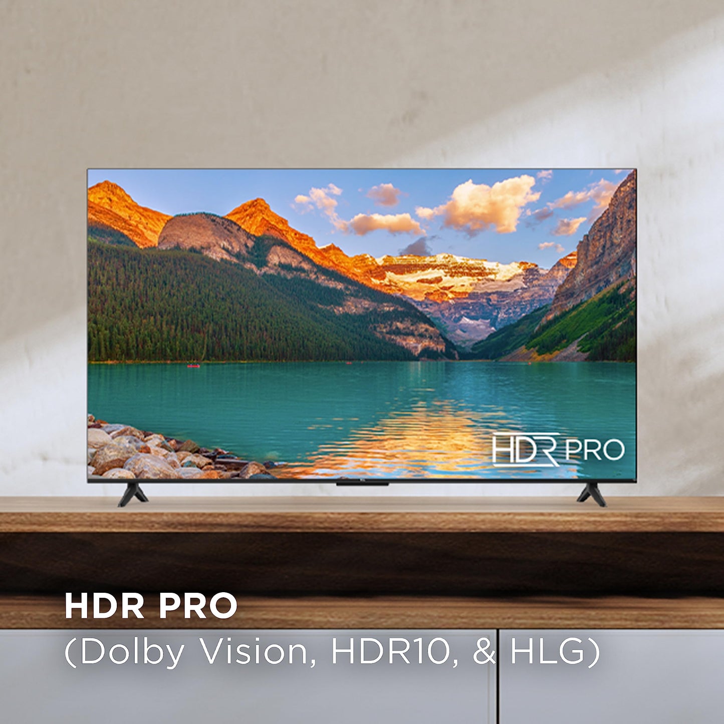 TCL 50 Zoll S4 4K LED Smart TV mit Fire TV (50S450F-CA), Dolby Vision HDR, Dolby Atmos, integriertem Alexa, Apple AirPlay Kompatibilität, UHD Streaming Fernseher, Schwarz