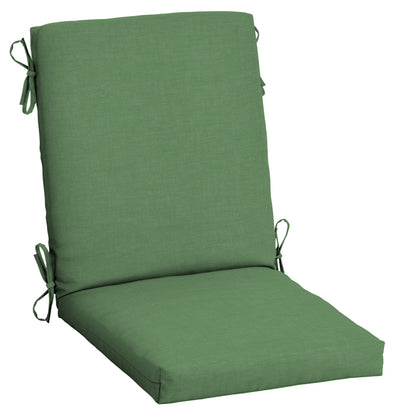 Arden 2-Pack Outdoor Patio Dining Chair Cushion, 20x44, Rain-Proof Seat Pad, Fade-Resistant Outdoor Cushion Black Cabana Stripe