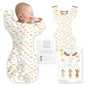SwaddleDesigns Swaddle Sack with Arms Up Half-Length Sleeves and Mitten Cuffs,