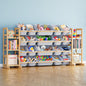 SpaceAid Toy Storage Organizer with 6 Shelves and 12 Bins, Bookshelf/Bookcase, Kids Bin Shelf, Toys Box for Playroom Organization for Bedroom & Room Decor, White, 52.3" W