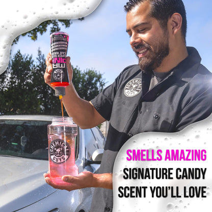Chemical Guys Mr. Pink Car Wash Soap - 64 oz Super Suds Foaming Car Wash Soap for Cannon, Blaster, or Bucket Washing - pH Balanced, Safe on Wax, Sealant, Ceramic, and Clear Coat Finishes