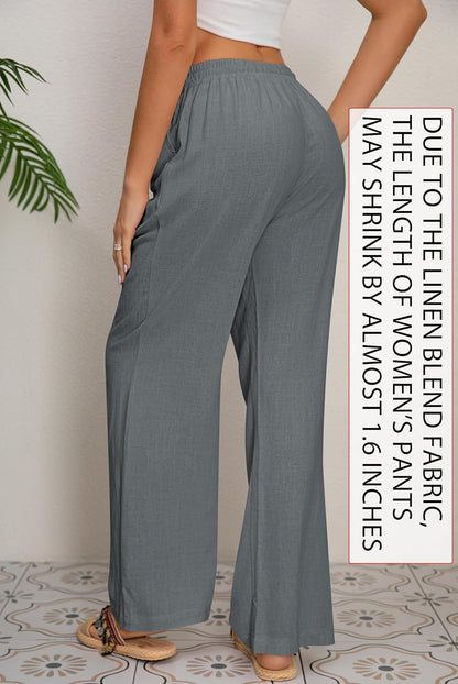 AISEW Women's Cotton Linen Palazzo Pants: The Ultimate Lounge Wear