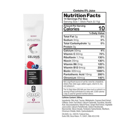 CELSIUS On-The-Go Powder Stick Packs: A Game-Changer for Fitness Enthusiasts