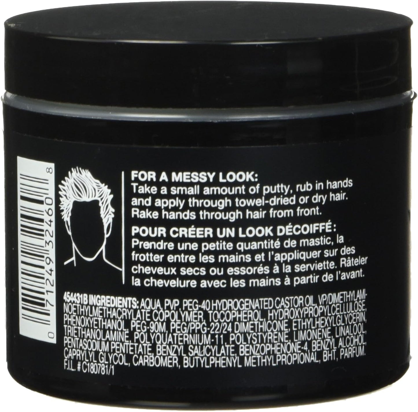L'Oréal Paris Men Expert Sculpting Paste, Haar-Paste für Männer, Formel für extra starken Halt mit mattem Finish für jeden gepflegten Stil, 110 g, 1er-Pack