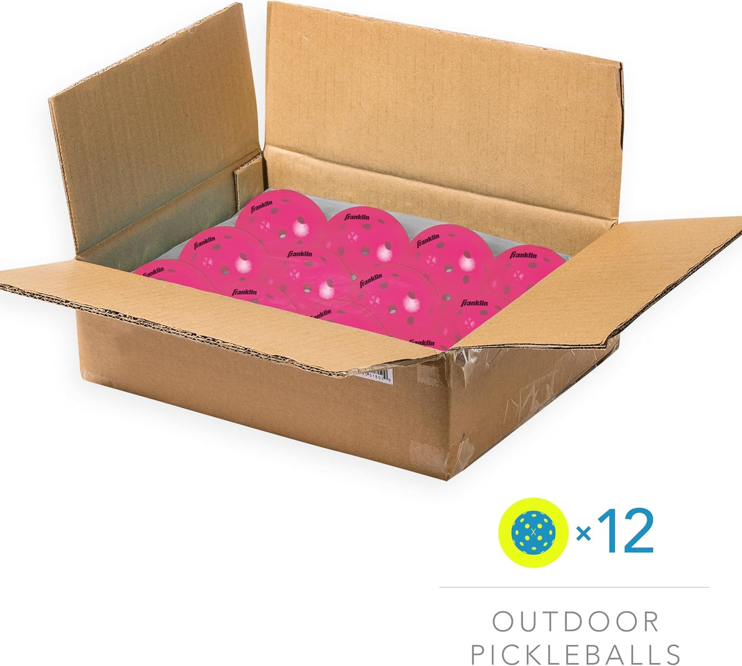 Franklin Sports Outdoor-Pickleballs – X-40 Pickleballbälle – von USA Pickleball (USAPA) zugelassen – offizieller US Open Ball – 3er-, 12er- und 100er-Bulk-Packs Pickleballs
