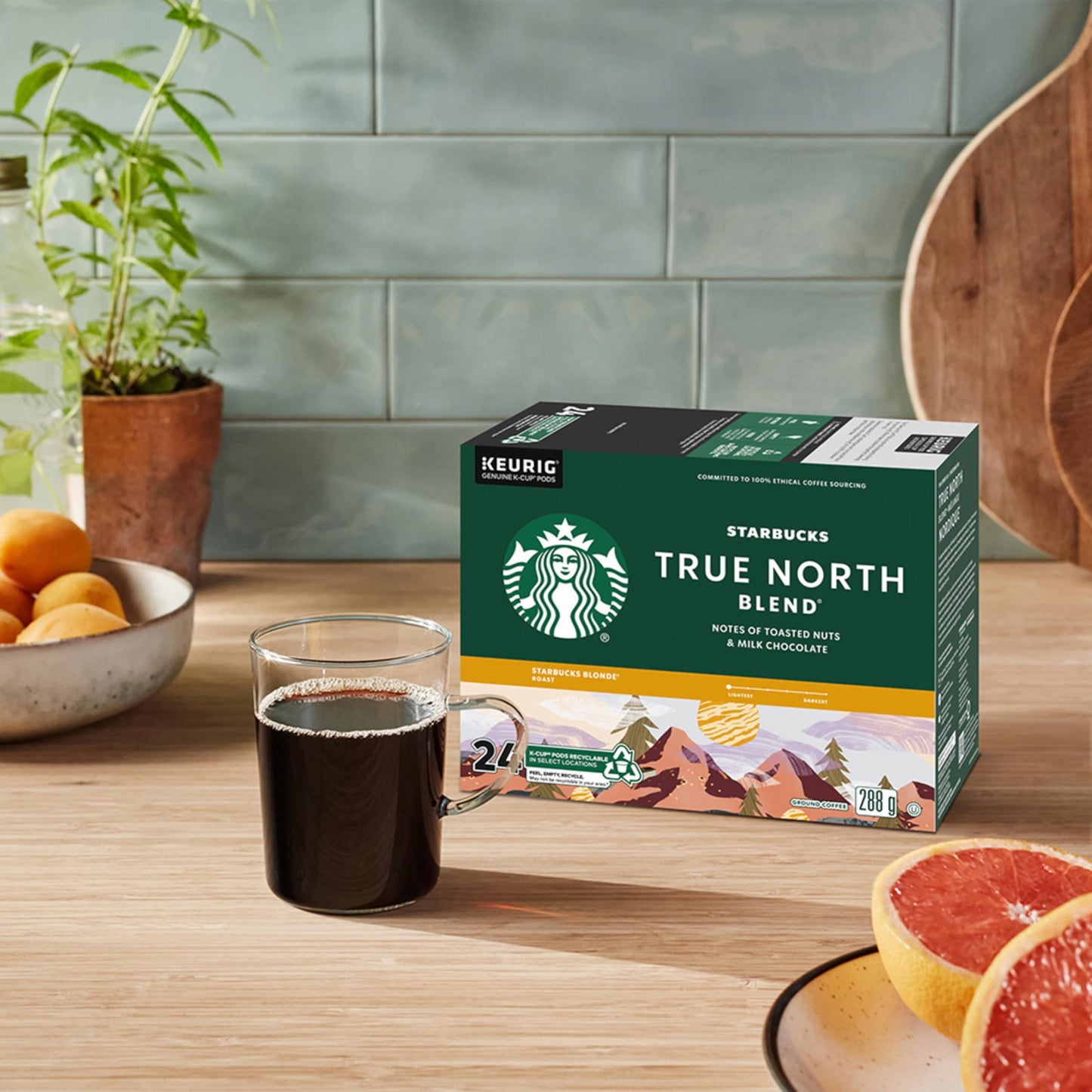 Cápsulas de café con sabor a caramelo Starbucks K-Cup. 10 unidades.