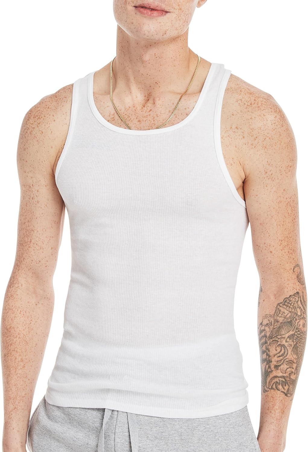 Hanes Geripptes Tanktop für Herren