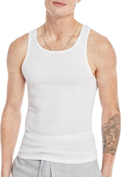 Hanes Geripptes Tanktop für Herren