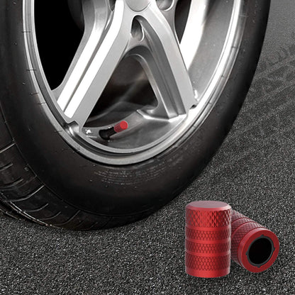 CKAuto Tire Valve Stem Caps, Black, 4 pcs/Pack, Anodized Aluminum Tire Valve Cap Set, Corrosion Resistant, Universal Stem Covers for Cars Trucks Motorcycles SUVs and Bikes