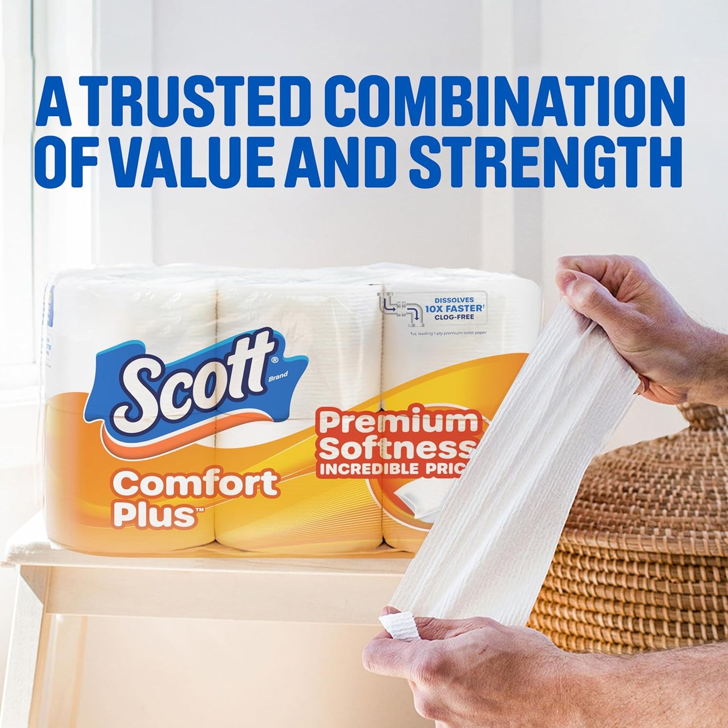Scott ComfortPlus Toilet Paper: Soft, Strong, and Septic-Safe