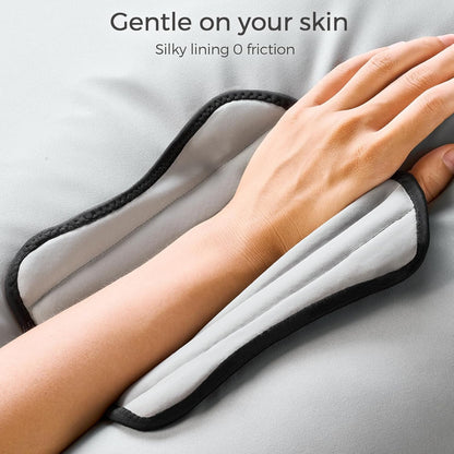 FREETOO Karpaltunnel-Handgelenkbandage Pro, Handgelenkstütze mit Einzug für den Schlaf mit S-förmiger Schiene, leichte Handbandage für Frauen und Männer, Sehnenentzündung, Arthritis-Schmerzlinderung, Schwarz/Hellgrau (Rechts, S/M)