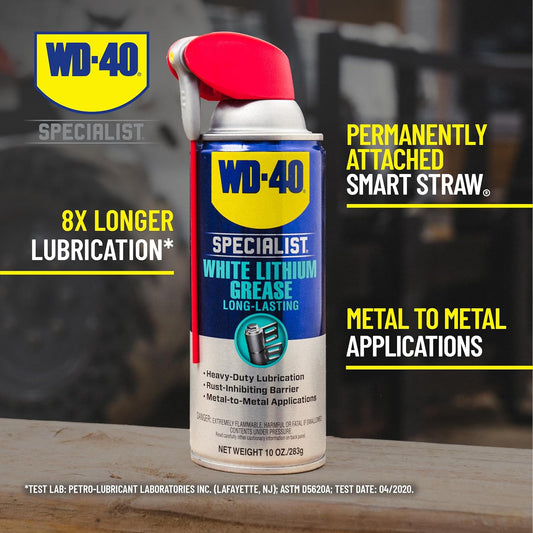 WD-40 Specialist White Lithium Grease Spray Review: A Heavy-Duty Lubrication Solution