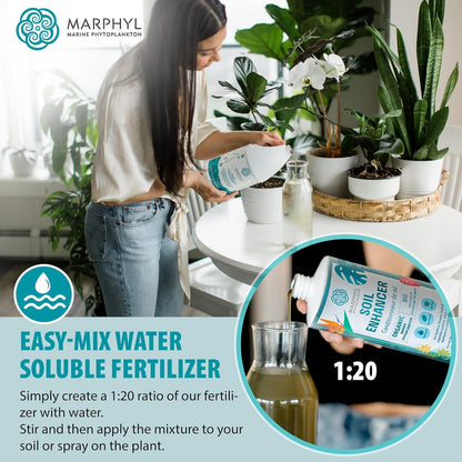 MARPHYL Universaldünger – Organischer, nährstoffreicher Dünger & Bodenverbesserer für Zimmer- & Gartenblumen, Gemüse, Sukkulenten, Bambus & Hydrokulturen