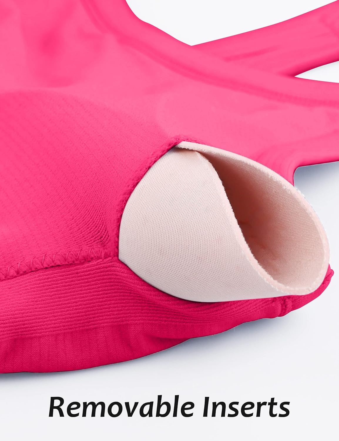 MathCat Workout Tank Tops für Damen mit integriertem BH, ärmellose Gym Tops Nahtlose Racerback Athletic Yoga Shirts