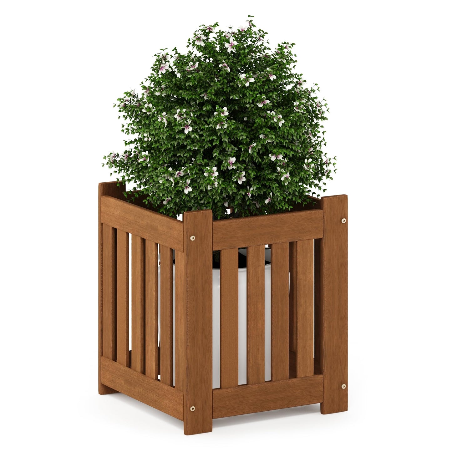Furinno FG17478 Tioman Outdoor Patio Furniture Hardwood Potting Bench, Natural
