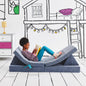 Yourigami Kids and Toddler Play Gym, Playroom Couch Set, Durable Modular Design, Green Meadows
