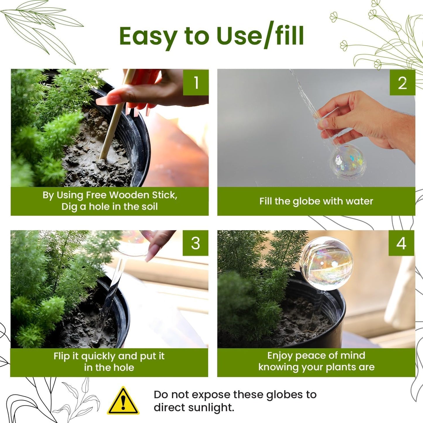 Iridescent Self Watering Globes: A Game-Changer for Indoor Plant Parents