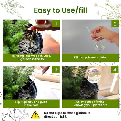 Iridescent Self Watering Globes: A Game-Changer for Indoor Plant Parents