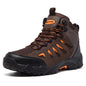SHULOOK Men's Waterproof Hiking Boots Non-Slip Lightweight Mid Top Ankle Boot Breathable Hiker Trekking Shoes