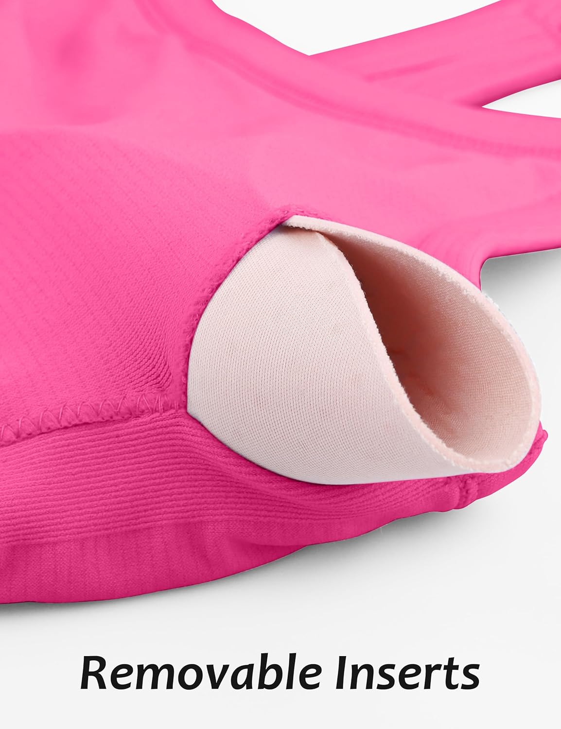 MathCat Workout Tank Tops für Damen mit integriertem BH, ärmellose Gym Tops Nahtlose Racerback Athletic Yoga Shirts