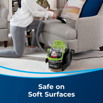 BISSELL Spotclean Professional Portable Carpet And Upholstery Deep Cleaner With Full-Sized 5.9 Amp, 5Ft Hose With 3" Tough Stain Brush, 3-In-1 Stair And Hydro-Rinse Self-Cleaning Tools, 2891B