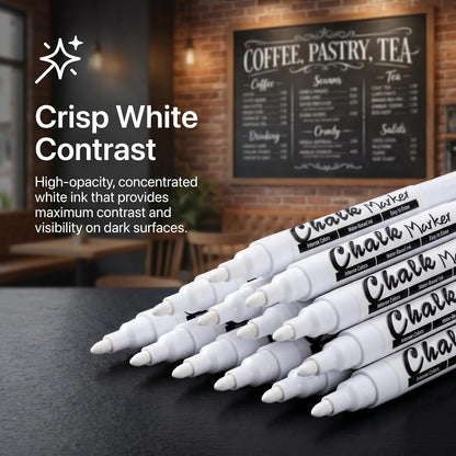 Dry Erase Markers Low Odor Fine Whiteboard Markers Thin Box of 12，10 Colors