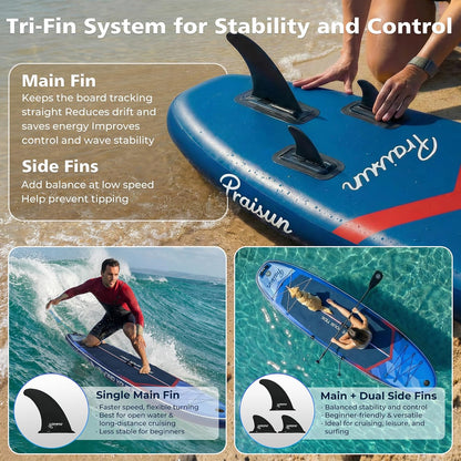 PRAISUN 12’ x 35” Inflatable Paddle Board Review: A Stable SUP for All