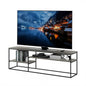 Furinno TOMI TV Stand, 5-Cube Entertainment Center with Open Shelf, Reversible TV Console, for Living Room, Bedroom, Home Office, Green