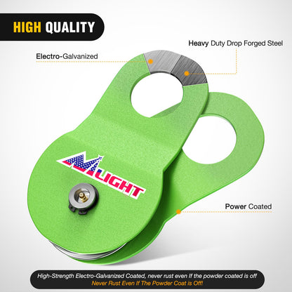 Nilight Anti-Theft Shackle Hitch Receiver 2Inch 45000 LBs Breaking Strength 3/4" Anti-Theft D Ring Shackle 5/8" Trailer Hitch Lock Pin Heavy Duty Solid Towing Kit for Trucks Off Road (Black)