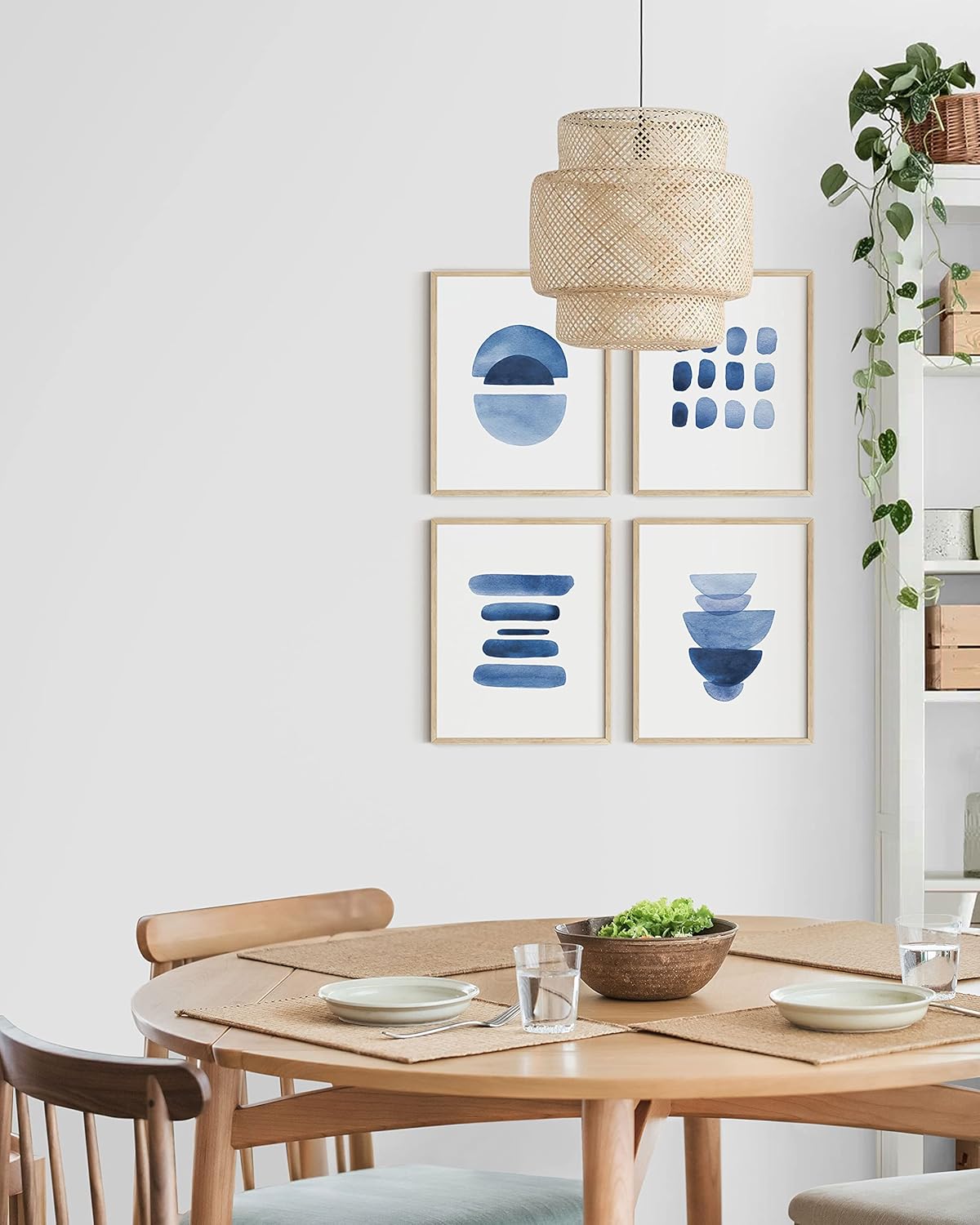 Elevate Your Space with Abstract Blue Wall Art Prints