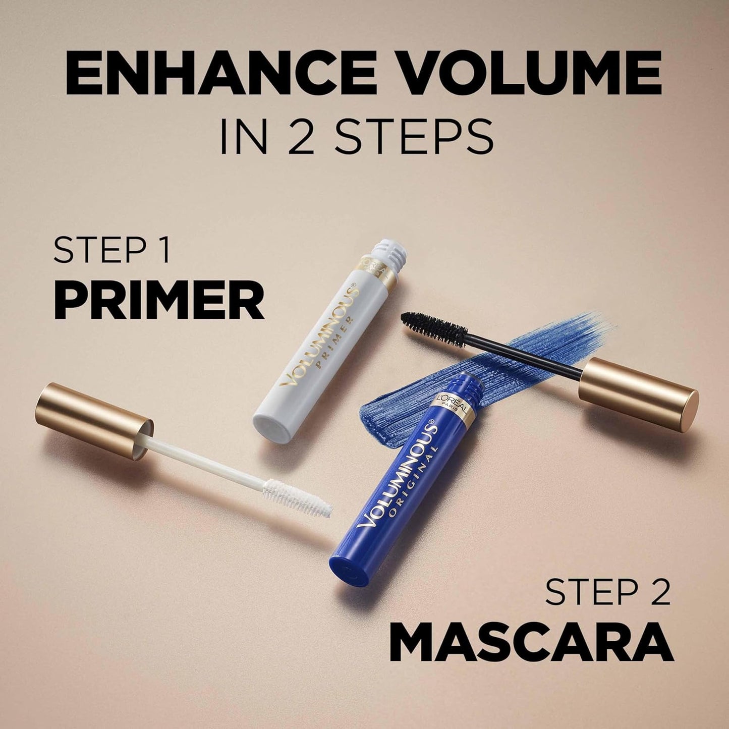 L'Oréal Paris Voluminous Original Mascara, Wimpern tuschen für Volumen und Trennung, nicht verklumpende Formel für weiche und geschmeidige Wimpern, Blackest Black 8,5ml
