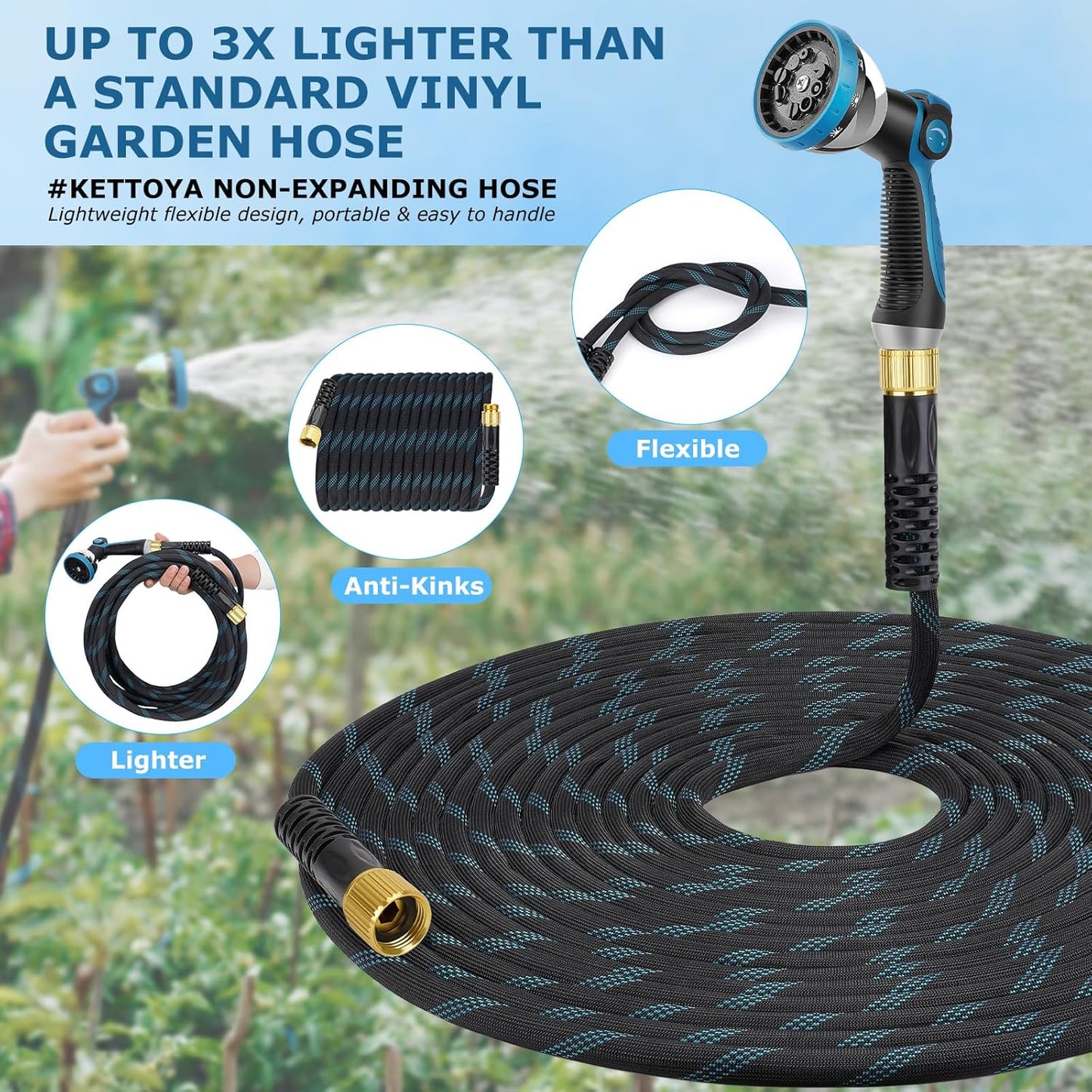 KETTOYA Non-Expanding Garden Hose Review: A Game-Changer for Your Outdoor Space
