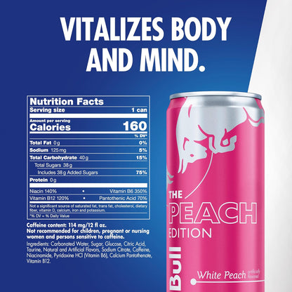 Red Bull Peach Edition Energy Drink: A Refreshing Boost